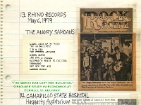 ANGRY SAMOANS Metal Mike Scrapbook 1979 – 07-20-1979 – 12-27-1979 – The Bonze Era Ends - Harlan Hollander then P.J. Galligan on Lead Guitar Page 01